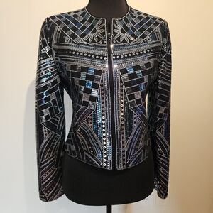 St John Vintage Evening Sequin Women's Jacket